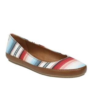 Zodiac Flats Bohemian Slip On Striped Size 7.5 Fabric Upper Casual